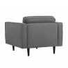 SUNPAN Donnie Armchair in Dark Grey - Back Angle - SUNPAN Donnie Armchair in Dark Grey - Back Angle