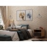 Manhattan Comfort Rockefeller 1-Drawer Brown Nightstand