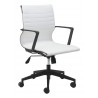 Zuo Modern Stacy Office Chair White - Angled View