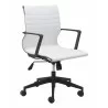 Zuo Modern Stacy Office Chair White - Angled View - Zuo Modern Stacy Office Chair White - Angled View