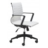 Zuo Modern Stacy Office Chair White - Side Angled