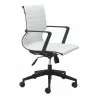 Zuo Modern Stacy Office Chair White - Side Angled - Zuo Modern Stacy Office Chair White - Side Angled