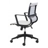 Zuo Modern Stacy Office Chair White - Side Bac kAngled