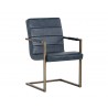 Jafar Dining Armchair - Vintage Blue - Angled View