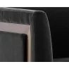 SUNPAN Soho Armchair in Giotto Shale Grey and Antique Brass Frame - Arm Close-up - SUNPAN Soho Armchair in Giotto Shale Grey and Antique Brass Frame - Arm Close-up