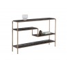 Sunpan Landon Console Table - Angled with Decor