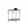 Sunpan Arya End Table - Front Angle with Decor - Sunpan Arya End Table - Front Angle with Decor