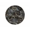 Sunpan Tillie End Table With Stainless Steel Frame in Black Agate Stone - Tabletop - Sunpan Tillie End Table With Stainless Steel Frame in Black Agate Stone - Tabletop