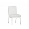 Sofia Dining Chair - White - Angled View - Sofia Dining Chair - White - Angled View
