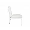 Sofia Dining Chair - White - Side Angle - Sofia Dining Chair - White - Side Angle
