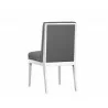 Sofia Dining Chair - Grey - Back Angle - Sofia Dining Chair - Grey - Back Angle