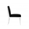 Sofia Dining Chair - Black - Side Angle