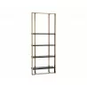  Sunpan Dalton Bookcase - Antique Brass - Black -  Sunpan Dalton Bookcase - Antique Brass - Black