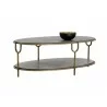  Sunpan Arya Coffee Table - Angled with Decor -  Sunpan Arya Coffee Table - Angled with Decor