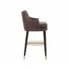 SUNPAN Valerie Barstool - Havana Dark Brown - Side Angle - SUNPAN Valerie Barstool - Havana Dark Brown - Side Angle