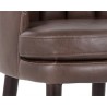 SUNPAN Valerie Barstool - Havana Dark Brown - Seat Close-Up