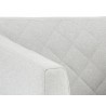 Sunpan Princeton Lounge Chair - Light Grey - Seat Arm Close-up