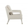 Oxford Lounge Chair - Piccolo Prosecco - Side Angle