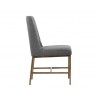 Leighland Dining Chair - Dark Grey - Side Angle