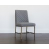 Leighland Dining Chair - Dark Grey - Angled View