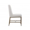 Leighland Dining Chair - Light Grey - Side Angle