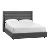 Sunpan Emmit Bed - Queen In Quarry - Angled View