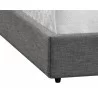 Sunpan Emmit Bed - Queen In Quarry - Bed Edge Close-Up - Sunpan Emmit Bed - Queen In Quarry - Bed Edge Close-Up
