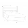 Sunpan Emmit Bed - King - Dimensions - Sunpan Emmit Bed - King - Dimensions