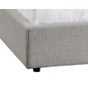 Sunpan Emmit Bed - King In Marble - Bed Edge Close-Up
