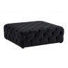 Millie Tufted Ottoman - Piccolo Black - Angled