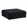 Millie Tufted Ottoman - Piccolo Black - Angled - Millie Tufted Ottoman - Piccolo Black - Angled
