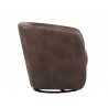 Sunpan Dax Swivel Lounge Chair - Havana Dark Brown - Side