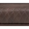 Sunpan Dax Swivel Lounge Chair in Havana Dark Brown - Detail