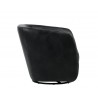 Sunpan Dax Swivel Lounge Chair - Coal Black - Side