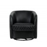 Sunpan Dax Swivel Lounge Chair - Coal Black - Front