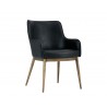 Franklin Dining Armchair - Vintage Black - Angled View