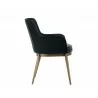 Franklin Dining Armchair - Vintage Black - Side Angle - Franklin Dining Armchair - Vintage Black - Side Angle