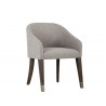 Nellie Dining Armchair - Arena Cement - Angled