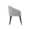 Nellie Dining Armchair - Arena Cement - Side Angle