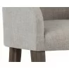 Nellie Dining Armchair - Arena Cement - Seat Close-up - Nellie Dining Armchair - Arena Cement - Seat Close-up