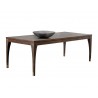 Sunpan Greyson Dining Table - 86.5" - Angled with Decor