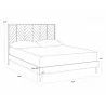 Sunpan Greyson Bed - King - Dimensions - Sunpan Greyson Bed - King - Dimensions