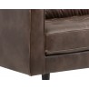 Sunpan Donnie Sofa - Havana Dark Brown - Seat Leg Close-Up