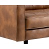 Sunpan Donnie Sofa - Tobacco Tan - Seat Leg Close-up