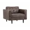 Sunpan Donnie Armchair - Havana Dark Brown - Angled - Sunpan Donnie Armchair - Havana Dark Brown - Angled