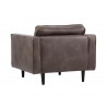 Sunpan Donnie Armchair - Havana Dark Brown - Back Angle