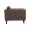 Sunpan Donnie Armchair - Havana Dark Brown - Side - Sunpan Donnie Armchair - Havana Dark Brown - Side