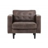 Sunpan Donnie Armchair - Havana Dark Brown - Front