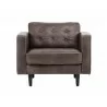 Sunpan Donnie Armchair - Havana Dark Brown - Front - Sunpan Donnie Armchair - Havana Dark Brown - Front