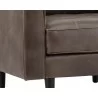 Sunpan Donnie Armchair - Havana Dark Brown - Leg Close-Up - Sunpan Donnie Armchair - Havana Dark Brown - Leg Close-Up